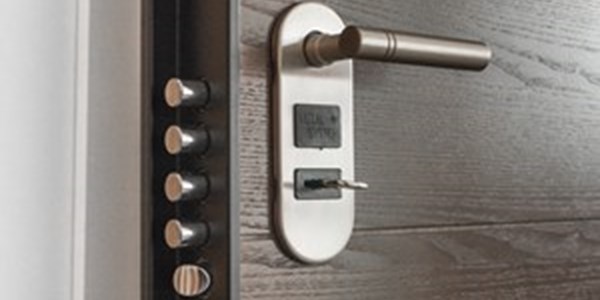 Secure door with internal modern bolts