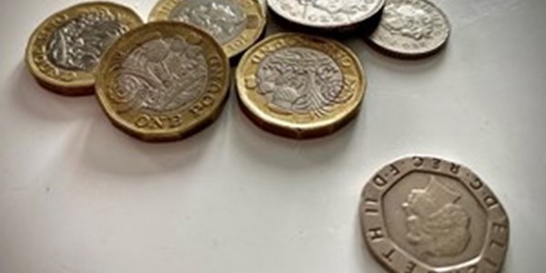 A selection of British current coins