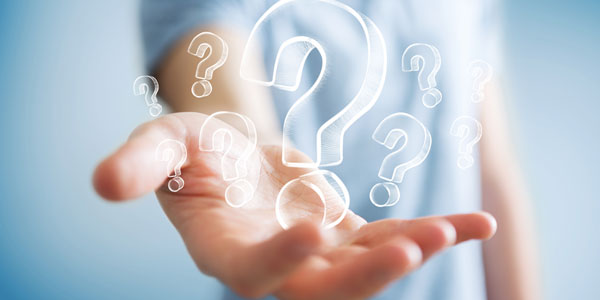 A handful of question marks